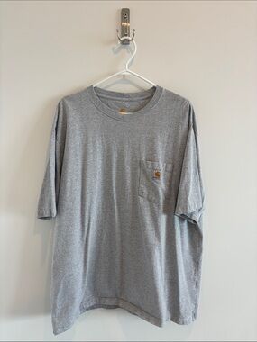 Carhartt Heather Gray Short-Sleeve Pocket Tee